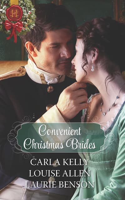 Book cover for (Convenient Christmas Brides) One Night Under the Mistletoe by Laurie Benson